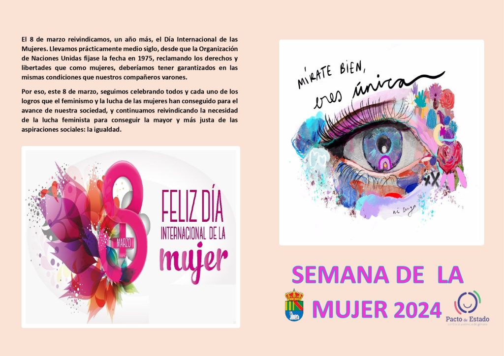 cartel semana de la mujer